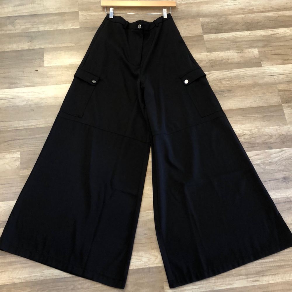 High Waisted Palazzo Black Pant